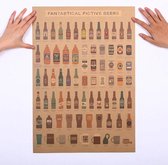 Vintage Fantasy Bier Poster 51x36cm Alle Soorten van TV en Films