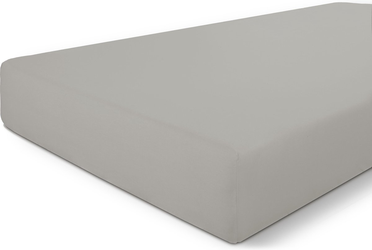 Byrklund Hoeslaken Bed Basics Cotton - 90x200 - 100% Katoen - Licht Grijs