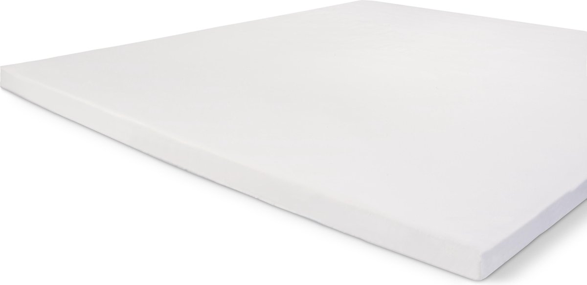 Byrklund Katoenen Hoeslaken Topper - Hoeslaken 90x220 - 100% Katoen - Wit