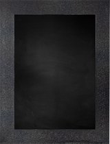 Zwart Krijtbord met Polystyrene Lijst - Zwart - 76 x 96 cm - Lijstbreedte: 80 mm - Structuur