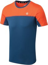 Dare 2b Sportshirt Notable Heren Polyester Blauw/oranje Mt 3xl
