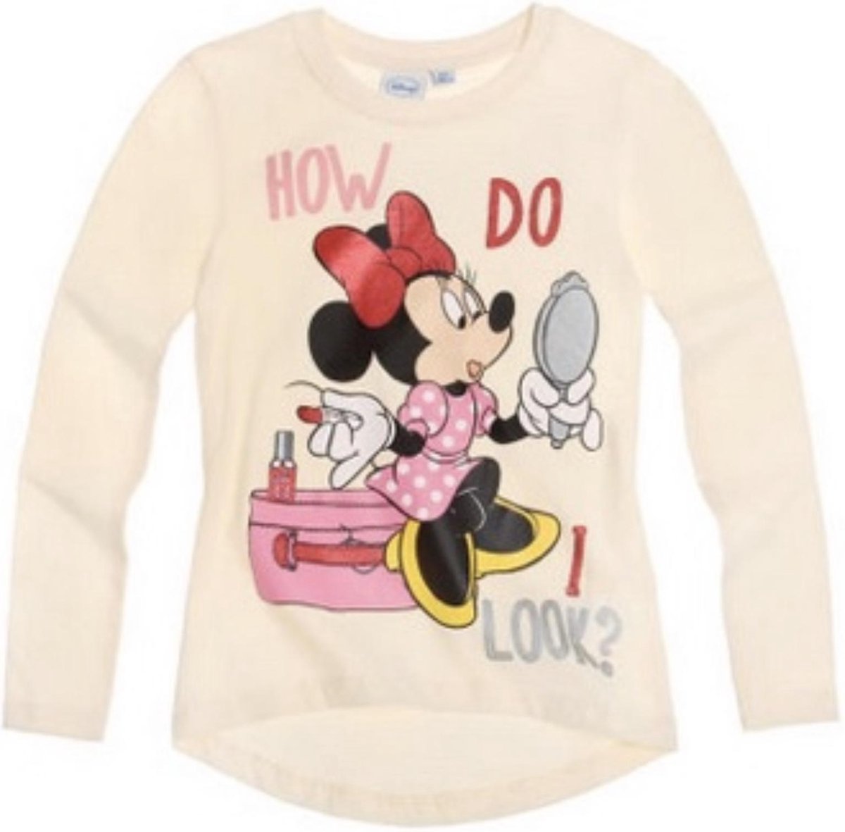 Minnie Mouse Longsleeve ‘how do I look’ maat 110/116