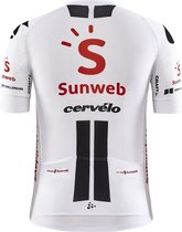 Craft Team Sunweb Replica Fietsshirt Heren - Wit/Zwart/Rood - Maat XXXL