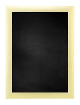 Zwart Krijtbord met Aluminium Lijst - Goud - 45 x 65 cm - Lijstbreedte: 23 mm - Breed
