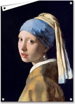 Tuinposter/Tuindoek Meisje met de Parel - Johannes Vermeer - 50x70 cm