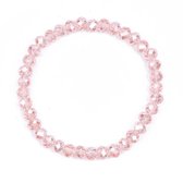 Melady Kralen Armband 37beads*6mm Roze Glas Rond Kralen Armband Dames Armbandjes Sieraden Dames