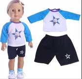 B-Merk Baby Born pakje, voetbal, blauw/wit
