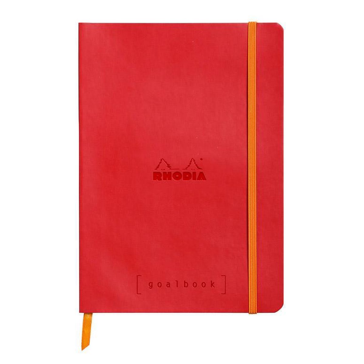 Rhodia Goalbook – Bullet Journal – A5 – 14,8x21cm – Softcover – Gestippeld – Dotted – Klaproosrood [Wit Papier]