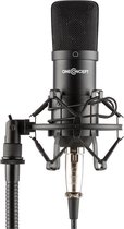 Mic-700 studiomicrofoon Ø 34mm uni microfoonspin windscherm XLR zwart