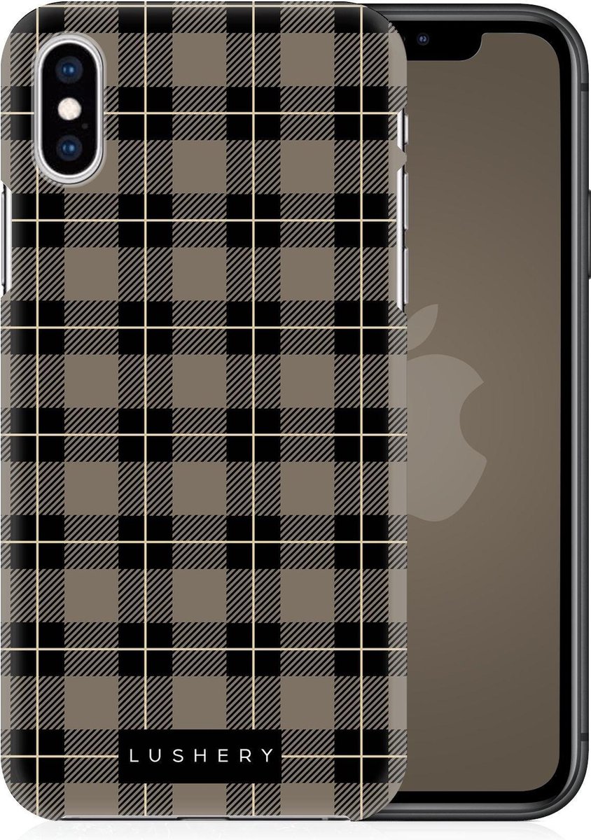 Lushery Hard Case voor iPhone X - Pretty in Plaid