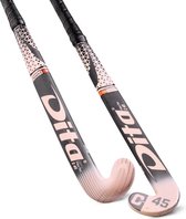 Dita FiberTec C45 Exclusive L-Bow - Roze/zwart - Hockey - Hockeysticks - Sticks Senior Kunst Veld
