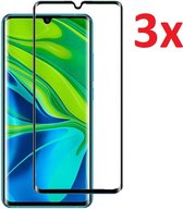 Full Cover 3D Edge Tempered Glass Screen Protector Geschikt Voor Xiaomi Mi Note 10 - Ultradun Gehard Glas - Optimale Display Bescherming - Screenprotector Beschermglas - Glasplaatj