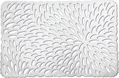 4x Rechthoekige placemats glanzend zilver 29 x 44 cm - Zeller Tafeldecoratie - Borden onderleggers van kunststof