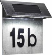 Transparante solar huisnummer plaat met LED licht - Huisnummerplaten / huisnummerbordjes