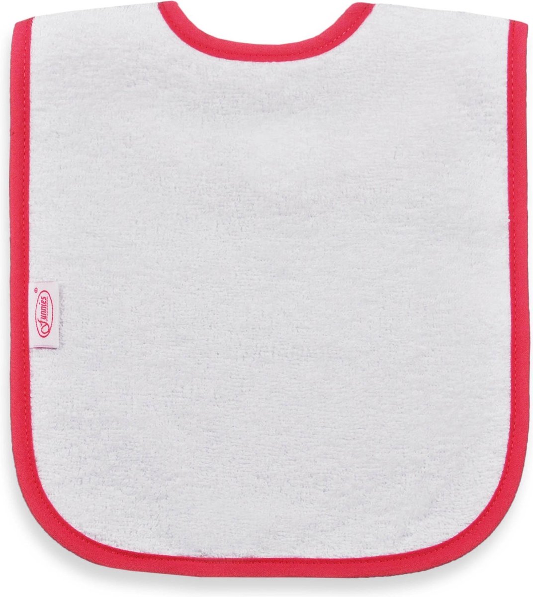 Goedkoopste Funnies Slabber Junior 40 Cm Katoen Roze/wit