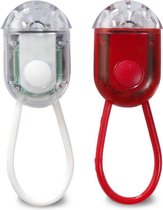 Led Fietslampjes -  Fietsverlichting - Set van 2 - Ø 5 cm - Assorti