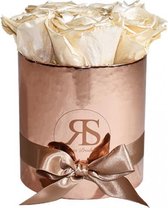 Luxe Doos met nude rozen - Infinity Roses Box