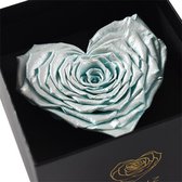 Longlife Rozenhartje metallic blauw - Ruim assortiment aan Luxe & Handgemaakte cadeaus - Verras op een speciale manier - 2 jaar houdbare rozen!