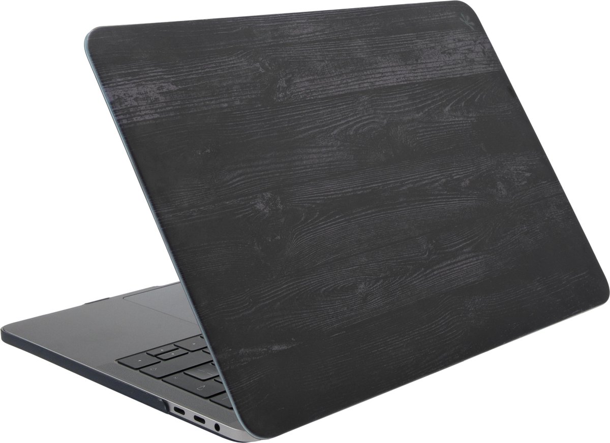 Gecko Covers MacBook Air 13 Clip on Case ('18/'19/'20) - Zwart hout