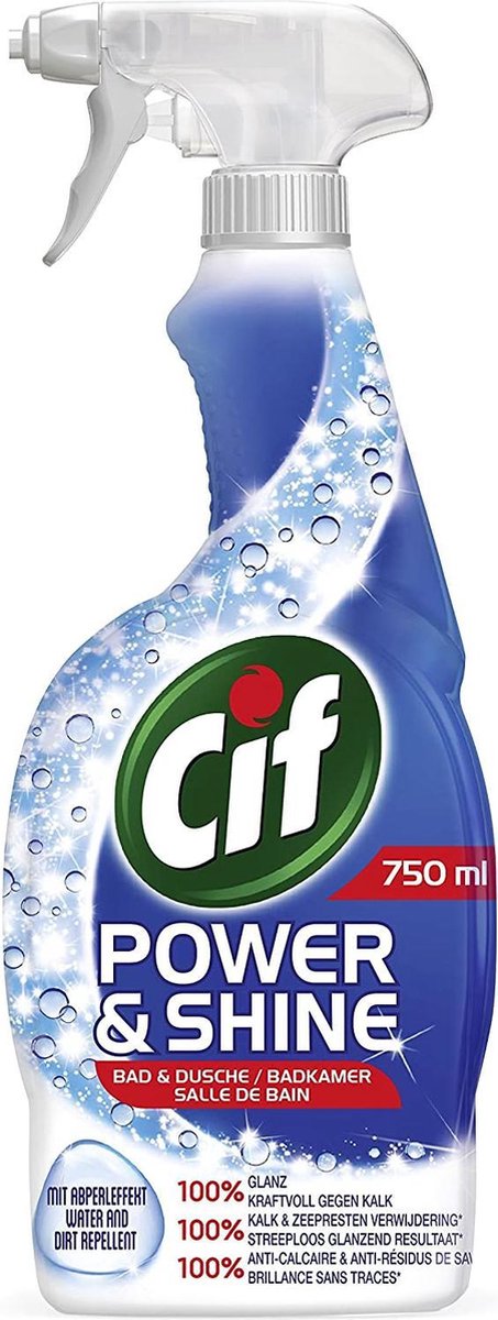 CIF Produit de nettoyage pour salle de bain Power & Shine (750 ml)
