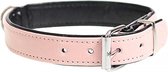 Duvo+ Chic kunstleer halsband Roze 18-23cm/14mm