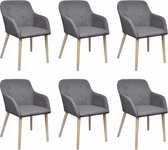 Eetkamerstoelen set 6 stuks (Incl LW anti kras viltjes) - Eetkamer stoelen - Extra stoelen voor huiskamer - Dineerstoelen – Tafelstoelen