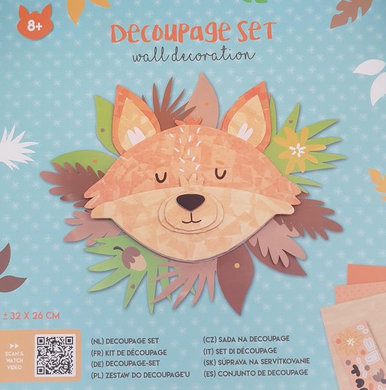 Decoupage set Vos, knutselen, zelf maken