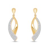 Velini Jewels-EA2130G-925 Zilver Oorbellen - 14 karat verguld gezet met Cubic Zirkonia