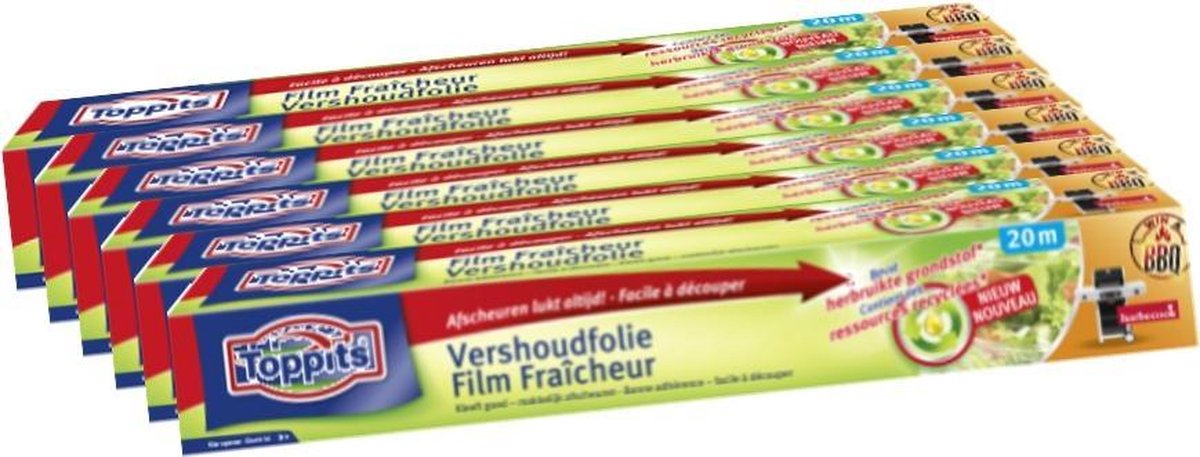 Toppits Vershoudfolie 32,5cm x20 m pak a 6 rollen