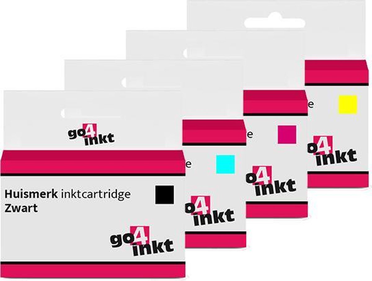 Go4inkt compatible met HP 934XL/935XL bk/c/m/y inkt cartridges multipack zwart/cyaan/magenta/yellow - 4 stuks