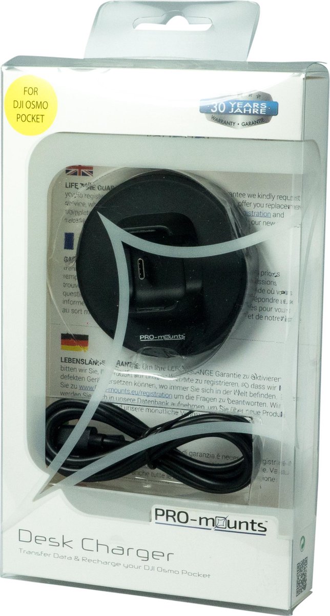 PRO-mounts Desk Charger geschikt voor DJI Osmo Pocket