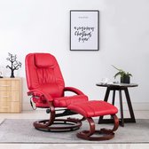 Elektrische Massage Fauteuil met voetenbankje (Incl LW anti kras viltjes) - Loungestoel - Lounge stoel - Relax stoel - Chill stoel - Lounge Bankje - Lounge Fauteil