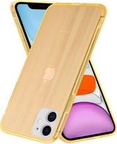 Gekleurde laser case geschikt voor Apple iPhone 11 - oranje