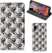 Smartphone Hoesje Samsung Xcover Pro Book Wallet Case Salamander Grey