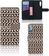 Bookcase Xiaomi Mi 9 Hoesje Aztec Brown