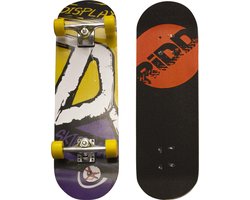 RiDD skateboard geel/paars - 70 cm - beginners