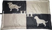 Hondendeken Benchkussen met Labrador/Retriever - Afmetingen:  123 x 75 cm