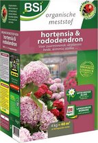 BSI Organische Meststof Bio Hortensia & Rododendron - Zuurminnende Planten Heidi, Azalea, Skimmia - Schitterende Bloei Kali & Magnesium 4 kg - 40m³