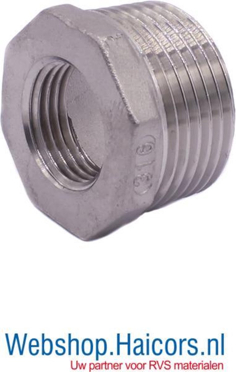 Profec Nr. 241 Verloopring RVS 316 1/2" x 1/8" buitendraad x binnendraad