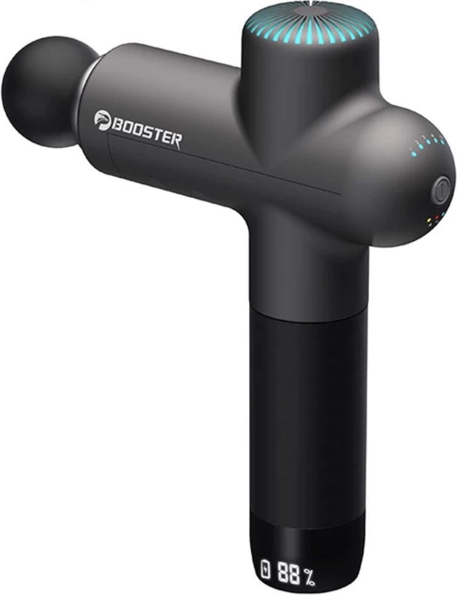 Afbeelding 2 van Booster Lightning Massage Gun - Massage apparaat - Koffer - 6 Opzetstukken - Smart Massage