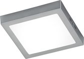 LED Plafondlamp - Plafondverlichting - Trion Zonin - 17W - Warm Wit 3000K - Vierkant - Mat Nikkel - Aluminium - BSE