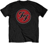 Foo Fighters Heren Tshirt -XL- FF Logo Zwart