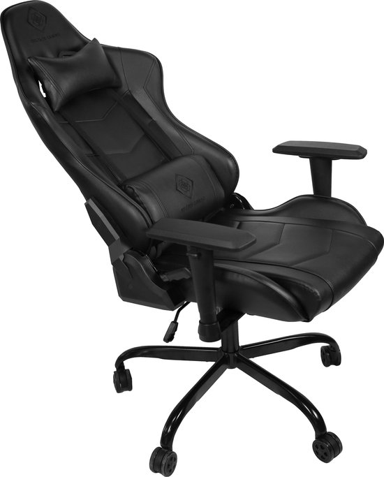 DELTACO GAM-096 Gaming stoel in kunstleder - met nek- en rugkussen - Zwart