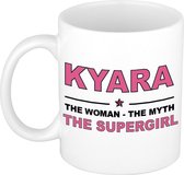 Kyara The woman, The myth the supergirl cadeau koffie mok / thee beker 300 ml