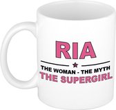 Ria The woman, The myth the supergirl cadeau koffie mok / thee beker 300 ml