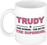 Trudy The woman, The myth the supergirl cadeau koffie mok / thee beker 300 ml