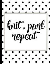 Knit, Purl Repeat: Knitting Notebook Paper 4:5 To Design Knitting Charts For New Patterns