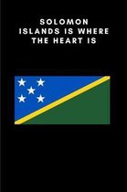 Solomon Islands: Country Flag A5 Notebook to write in with 120 pages