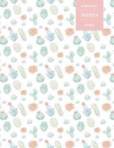 Graph Paper Notes 110 Pages: Cactus Notebook for Professionals and Students, Teachers, Architects, Scientists, Engineers, and Writers - Succulent L