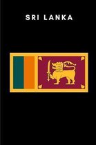 Sri Lanka: Country Flag A5 Notebook to write in with 120 pages